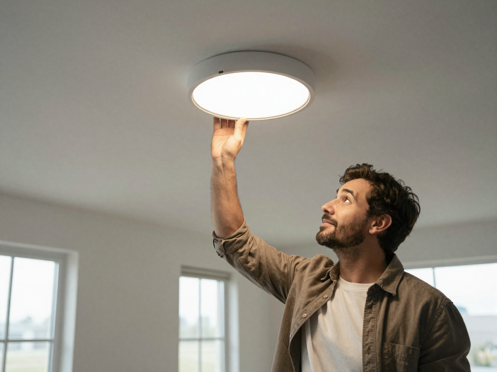 Installed recessed lighting fixture outcome